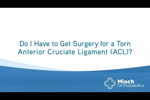 Do I Have to Get Surgery for a Torn ACL? | Q&A | Dr. Sean Keyes | BEAR Implant | Miach Orthopaedics