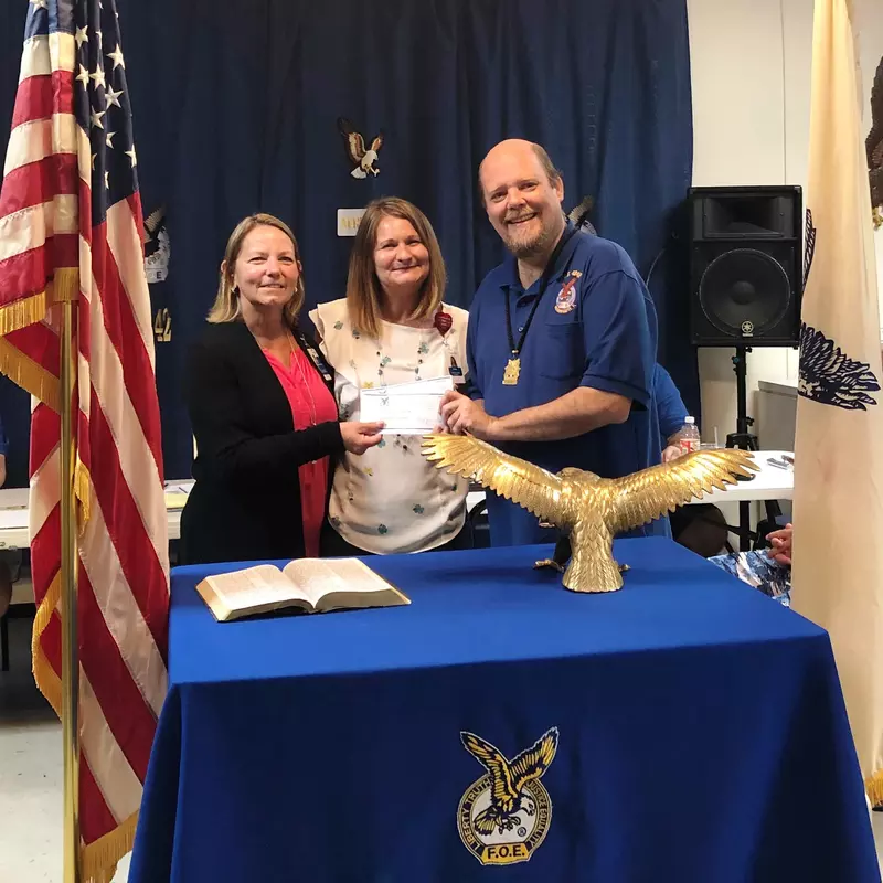 Fraternal Order of Eagles Donate $5,000 to AdventHealth New Smyrna Beach