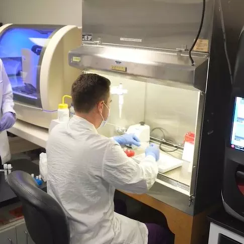 The AdventHealth clinical team works in lab researching and developing this new brain-eating amoeba test that can diagnose within three hours.  