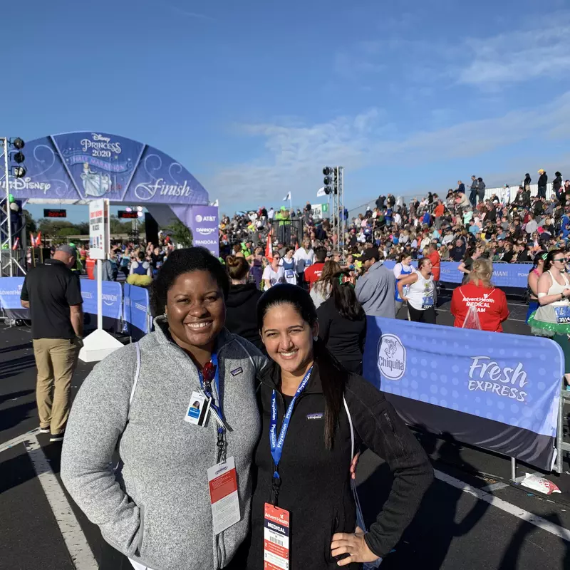 Family Medicine East Volunteering at Disney Princess Half Marathon