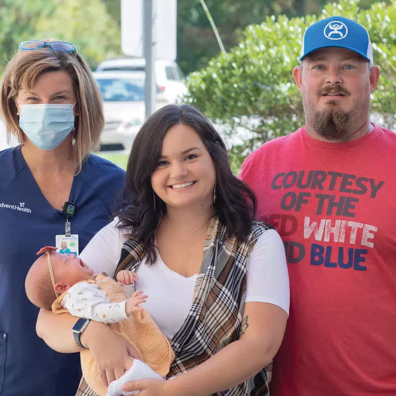 Hendersonville Nurse and New Family