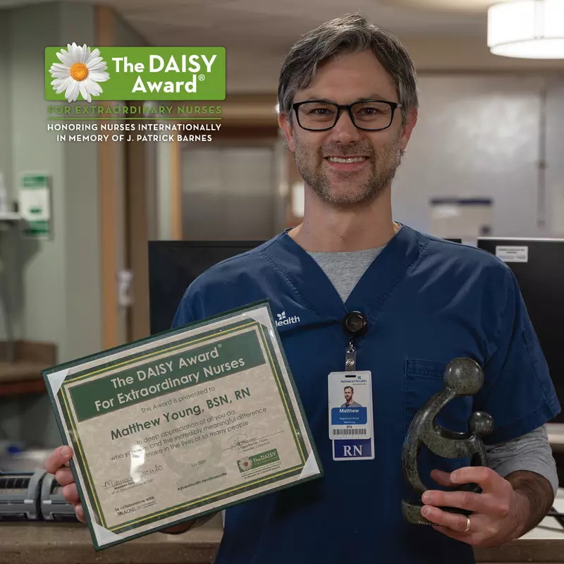 AdventHealth Hendersonville DAISY Award Winner Nominated for Calm, Confident Care that Makes Patients Feel Like a Priority
