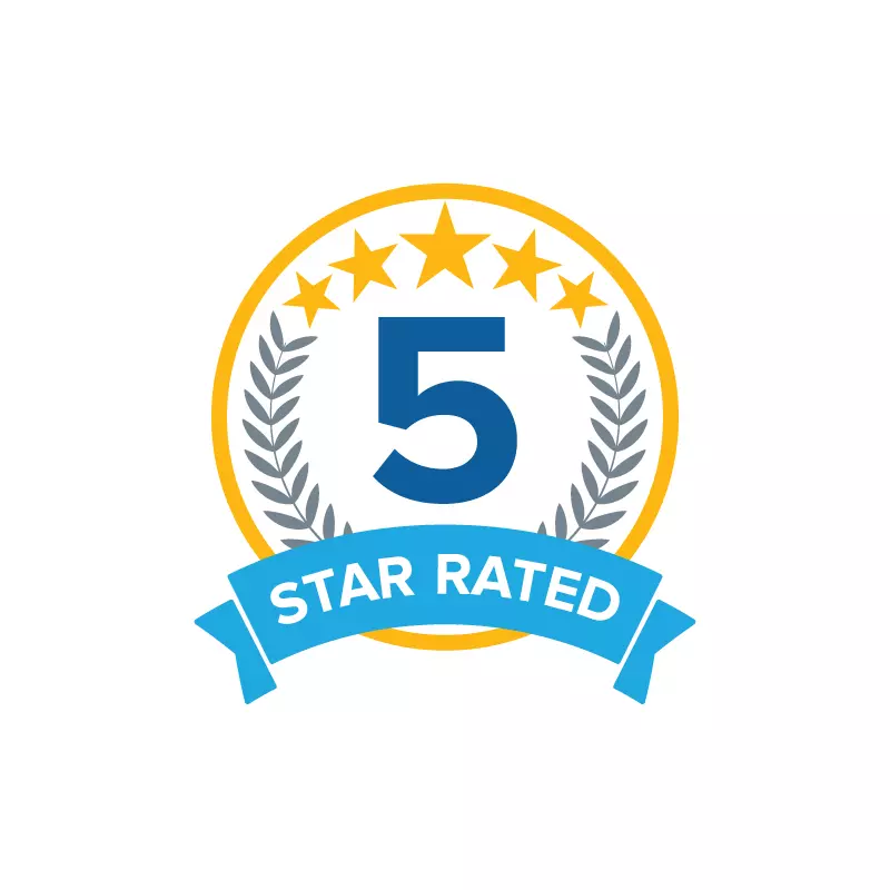 5-Star Rated award logo.