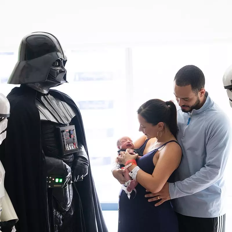 The Dark Side turned a bit brighter for a special occasion at AdventHealth for Women.