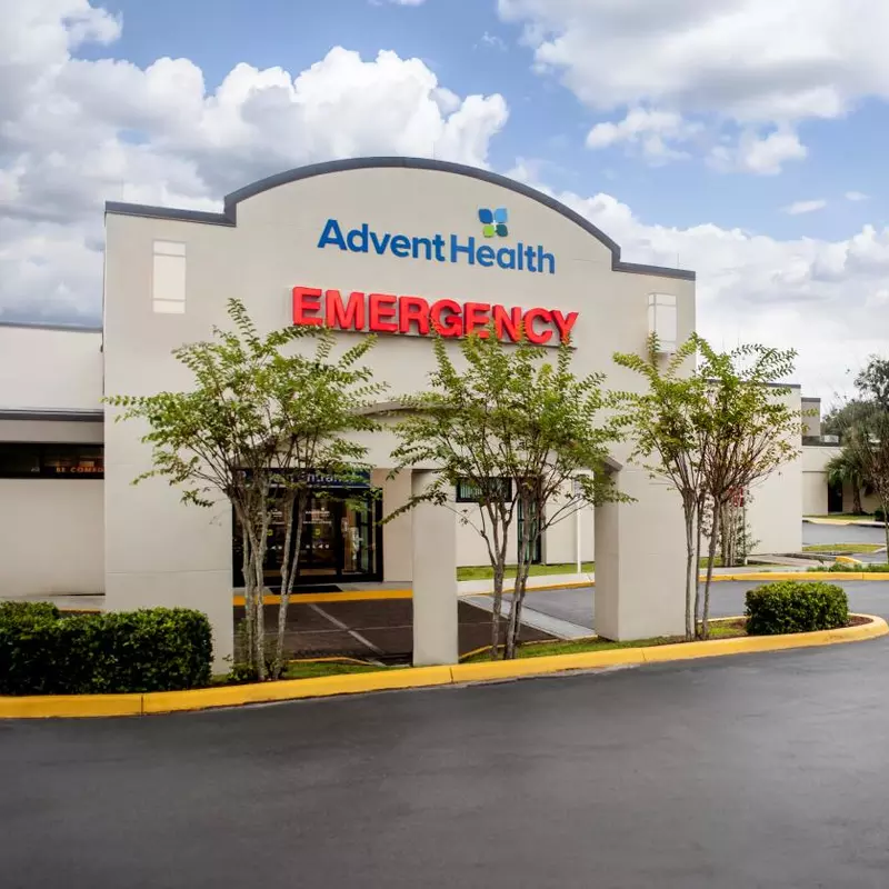 Outside view of AdventHealth Dade City Emergency Room.