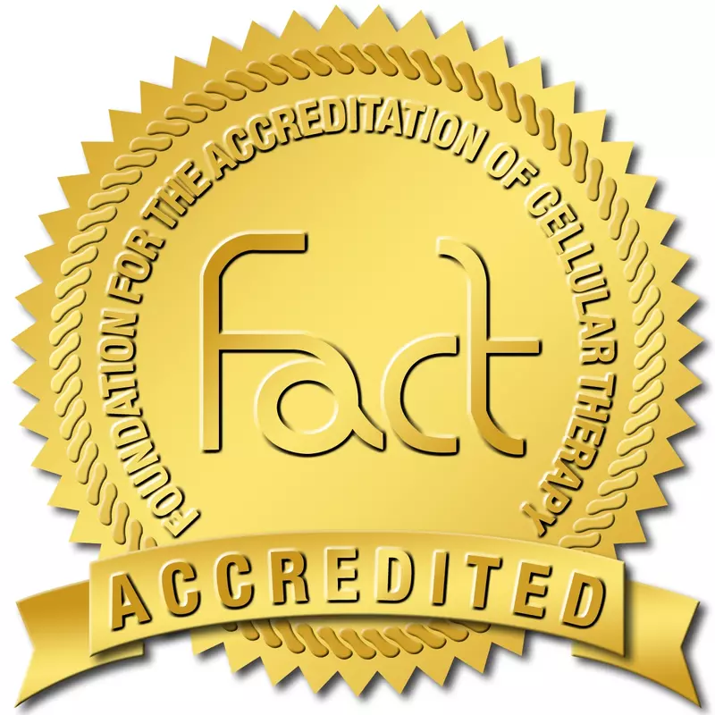 A gold logo of Fact Seal