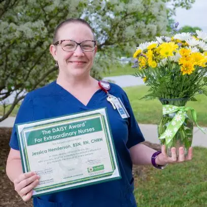 DAISY Award winner offers encouragement and cheer for patients  in AdventHealth Medical Group Wound Care.