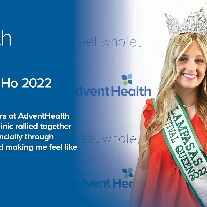 Miss Spring Ho 2022 Thanks AdventHealth Clinic Team Members
