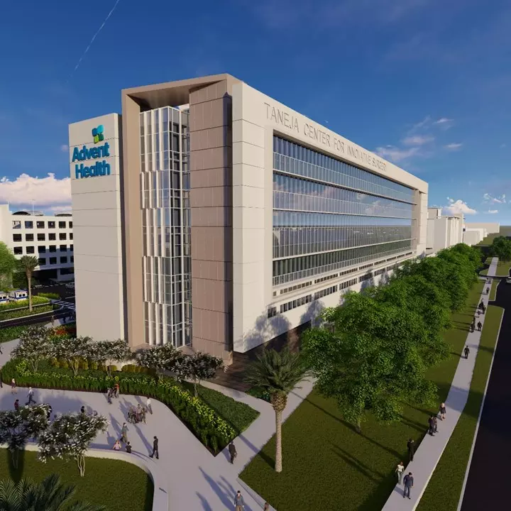 Rendering of Taneja Center for Innovative Surgery at AdventHealth Tampa