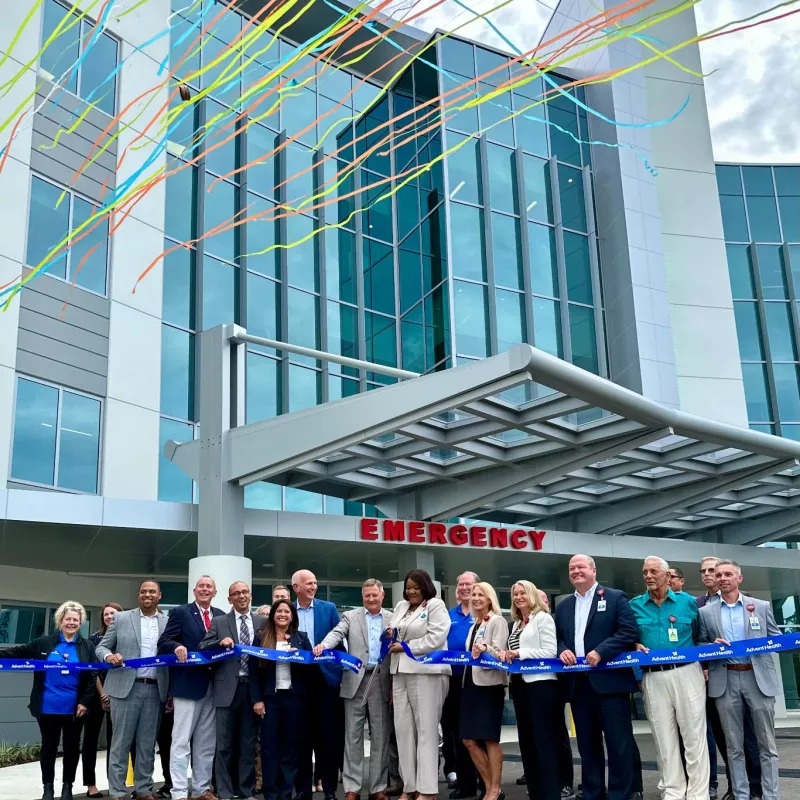 AdventHealth Palm Coast Parkway ribbon cutting 2023