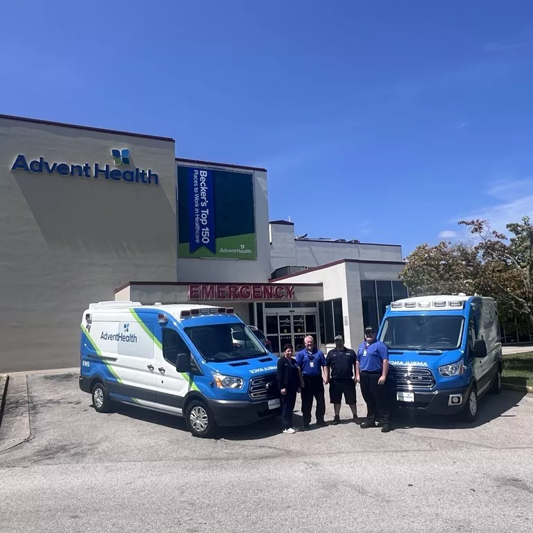 AdventHealth Redmond Ambulance Donation to AdventHealth Manchester