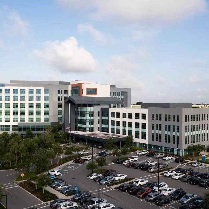 The front view of AdventHealth Apopka