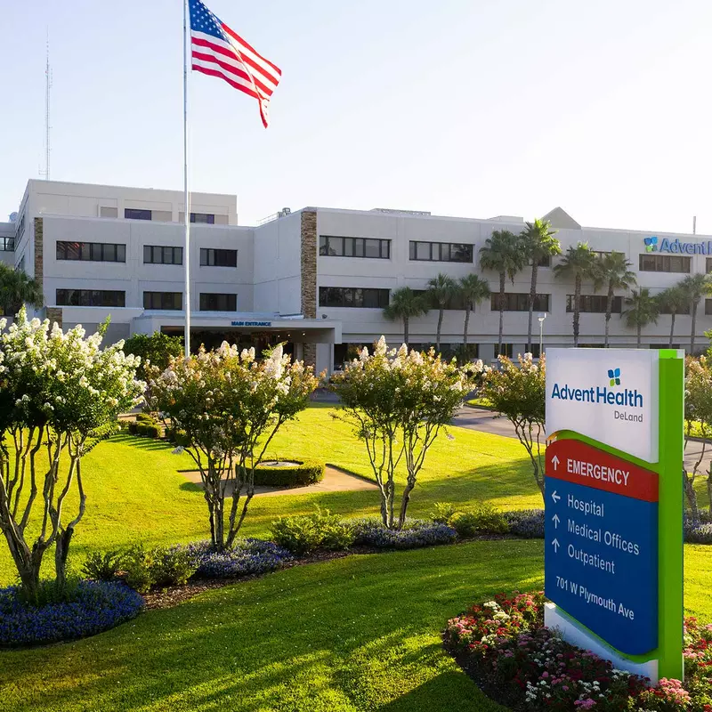 The front view of AdventHealth DeLand