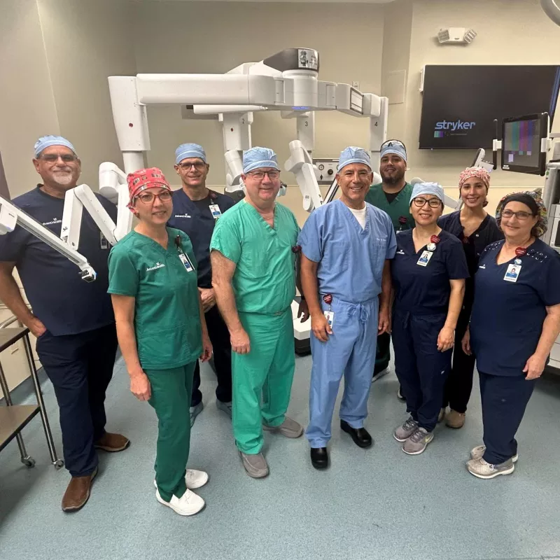 AdventHealth Waterman heart robotic surgery team