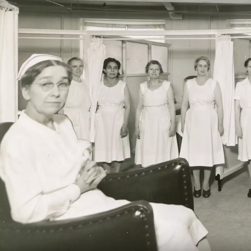 Old photograph of Adventist Nurses