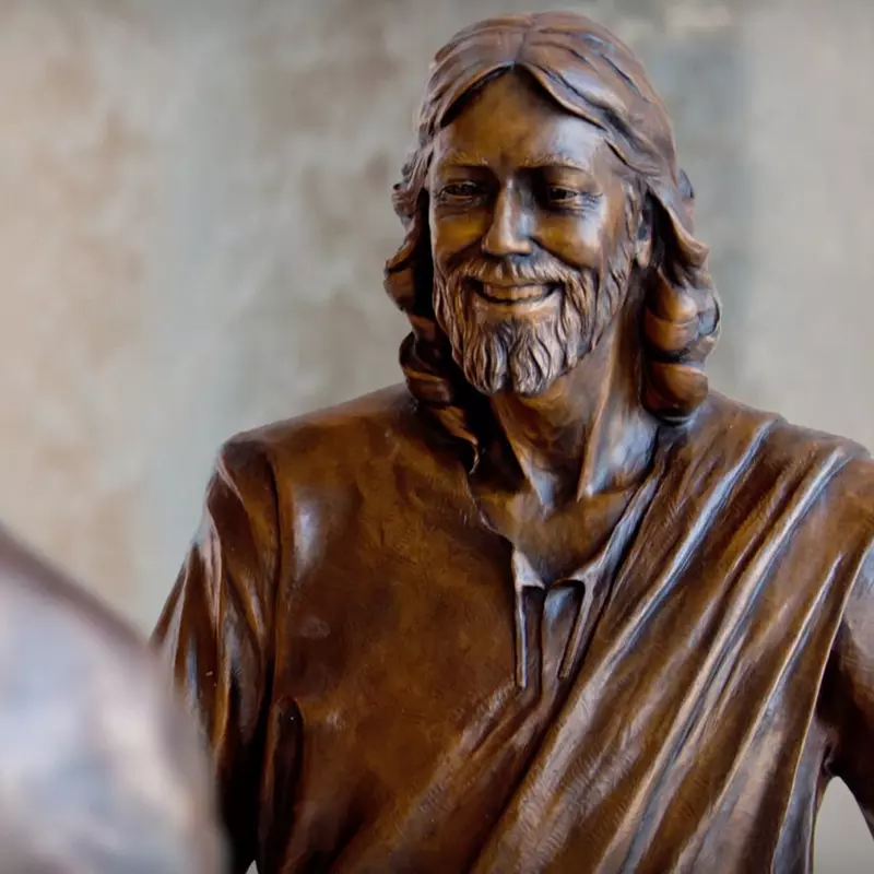 Bronze statue of Jesus Christ