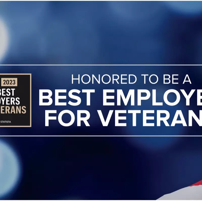 Honored to be a Forbes Best Employer for Veterans award recipient