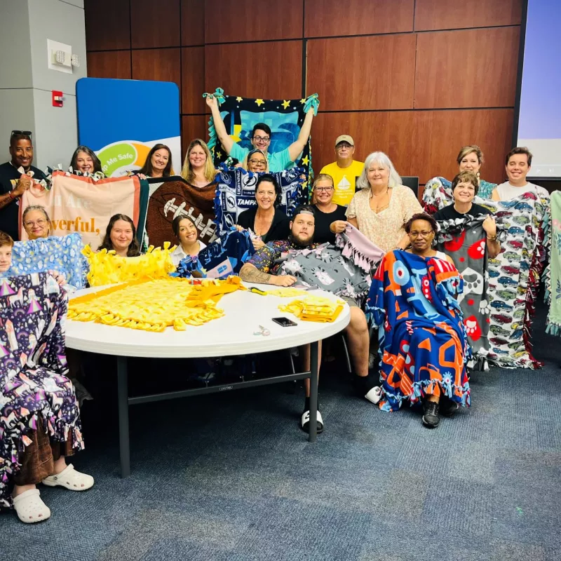 Volunteers Come Together for Pediatric Patients with Blake’s Blankets at AdventHealth Tampa