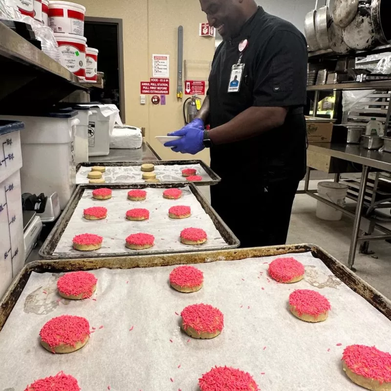 Bobby Bryant making his comfort cookies