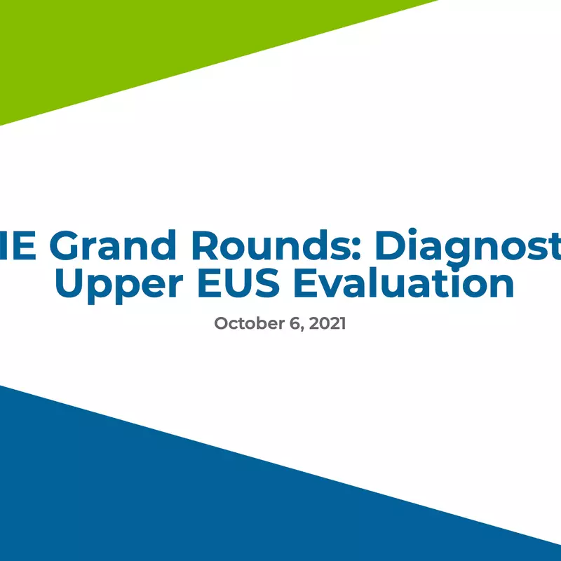 CIE Grand Rounds: Diagnostic Upper EUS Evaluation