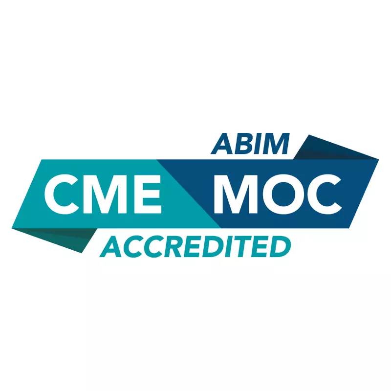 American Board Of Internal Medicine Continuing Medical Education Maintenance of Certification accreditation badge.