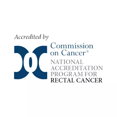 Commission on Cancer - Accreditation Rectal Cancer Logo