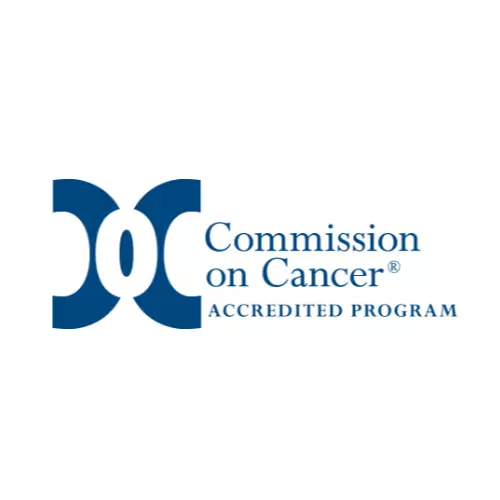 Commission on Cancer Accredited Program logo.