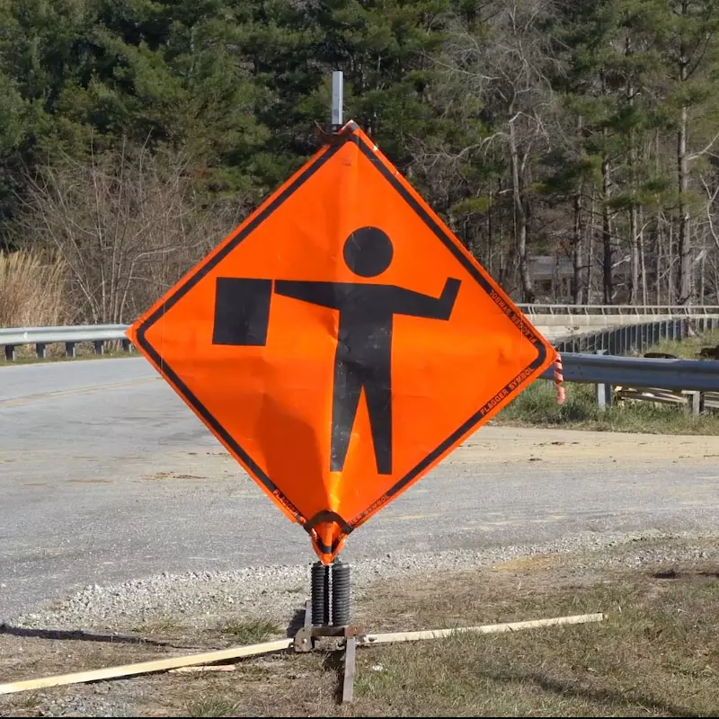 Road Work Sign DOT
