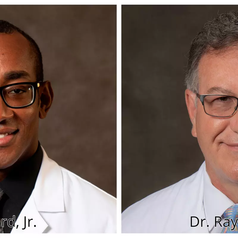 Headshots of Dr. Denard and Dr. Weiand.