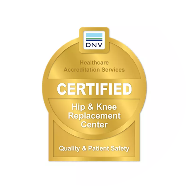 AdventHealth is recognized as a Quality and Patient Safety center in Hip and Knee Replacement by DNV