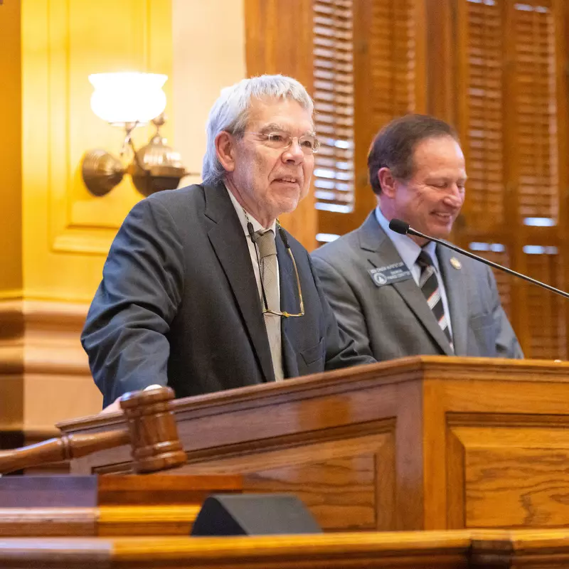Michael Ware, MD, FACC, addressed the House and Senate at the beginning of Thursday’s legislative session.