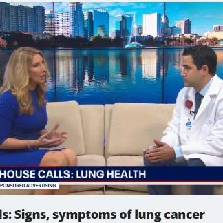 Dr. Christian on FOX35 talking about lung health.