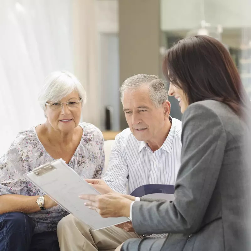 Care Management Conversing with Elderly Patient