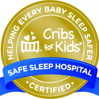 gold badge for safe sleep hospital certified