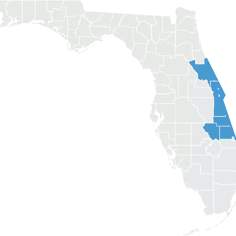 A Map of Daytona, Florida