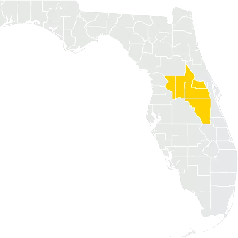 A Map of Orlando, Florida