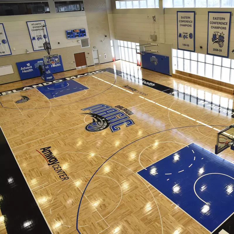 The AdventHealth practice facility for the Orlando Magic. 