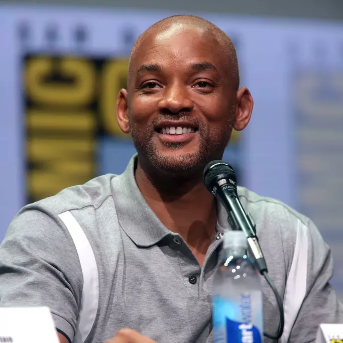 Actor Will Smith promotes his new film at Comic Con