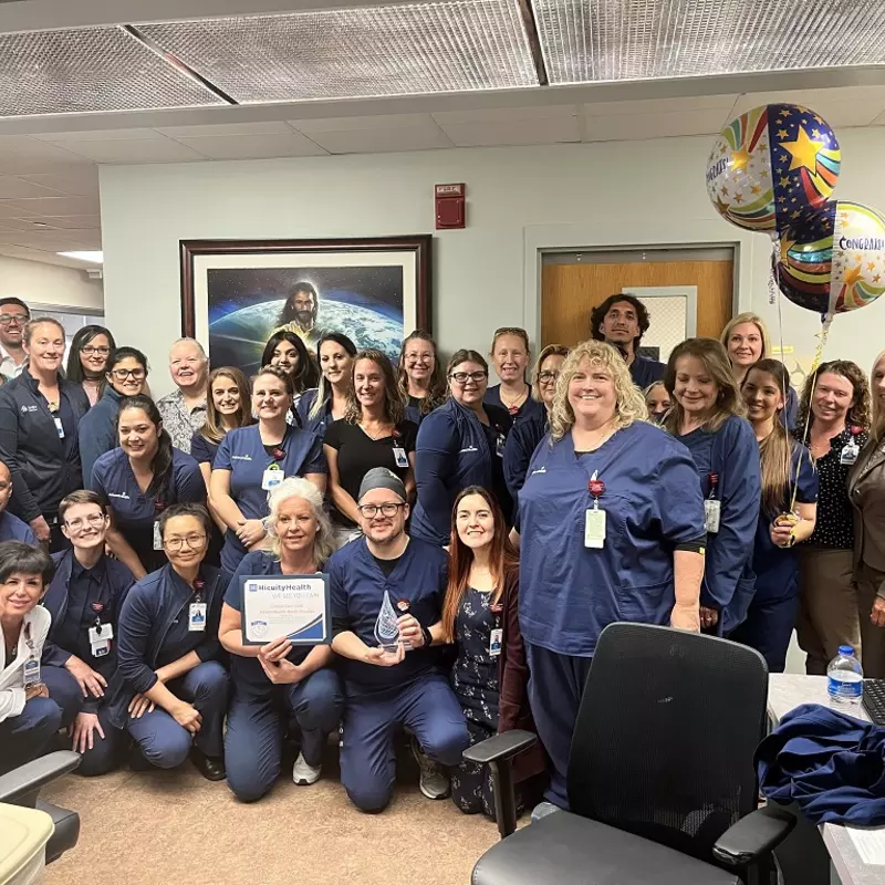 AdventHealth North Pinellas Team receives Hicuity Award