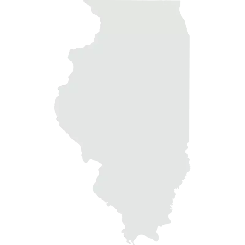 A Silhouette of the State of Illinois