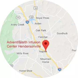 location pointer for AdventHealth Infusion Center Hendersonville