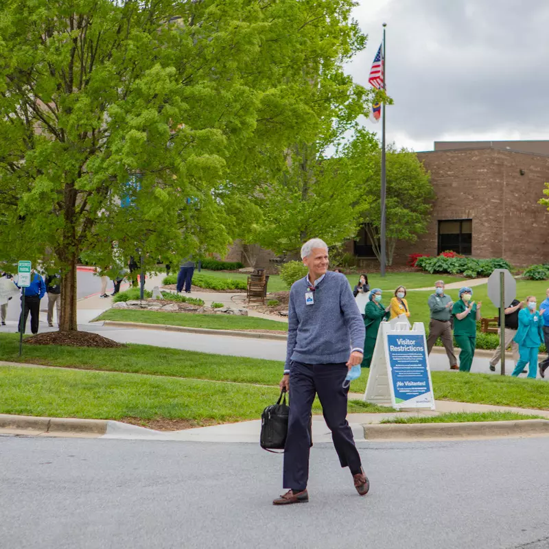 AdventHealth Hendersonville Team Members Celebrate CEO Jimm Bunch with Farewell Parade