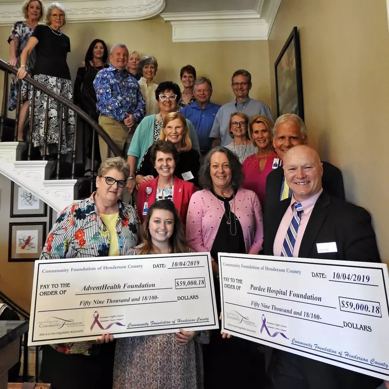 Kenmure Fights Cancer Donates Record Amount to AdventHealth Hendersonville and Pardee Hospital Foundations