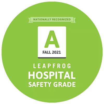 AdventHealth is an nationally accredited Safety-Graded Hospital by Leapfrog for Fall of 2021
