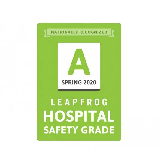 Leapfrog Hospital Safety Grade A Spring 2020