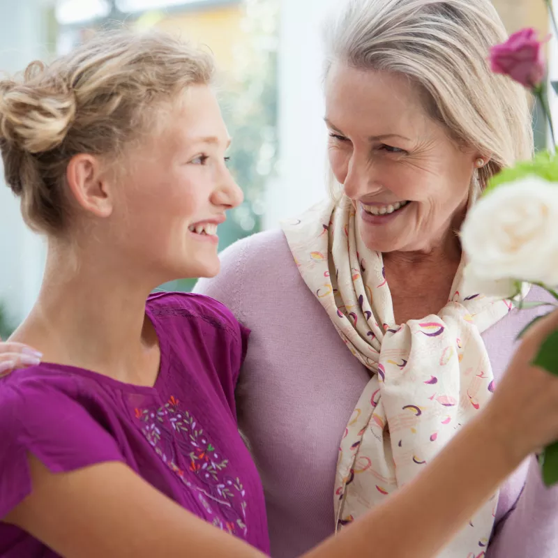 grandmother and granddauther