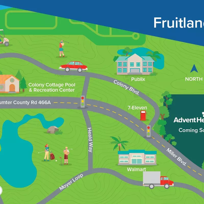 Graphic showing land purchase in Fruitland Park for new ER