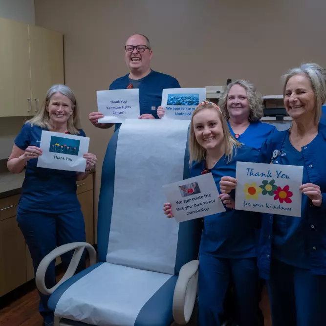 Kenmure Fights Cancer Donation Provides State-of-the-Art Exam Beds for AdventHealth Cancer Services