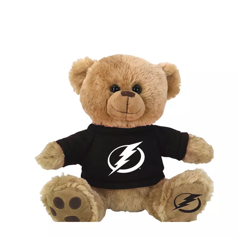 Buddy Bear in Black Tampa Bay Lightning and AdventHealth Shirt