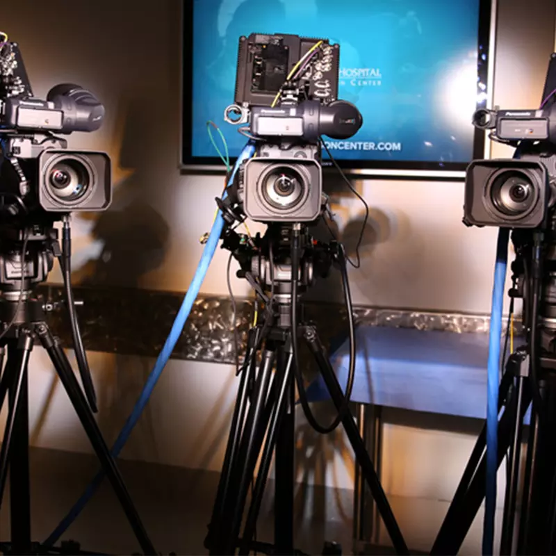 Camera equipment used by Nicholson Center Digital Services.